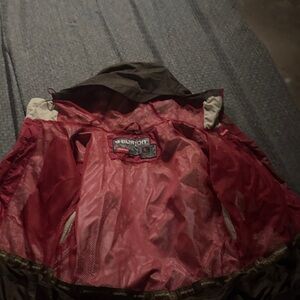 Burton Men's Red and Brown Snowboard Jacket